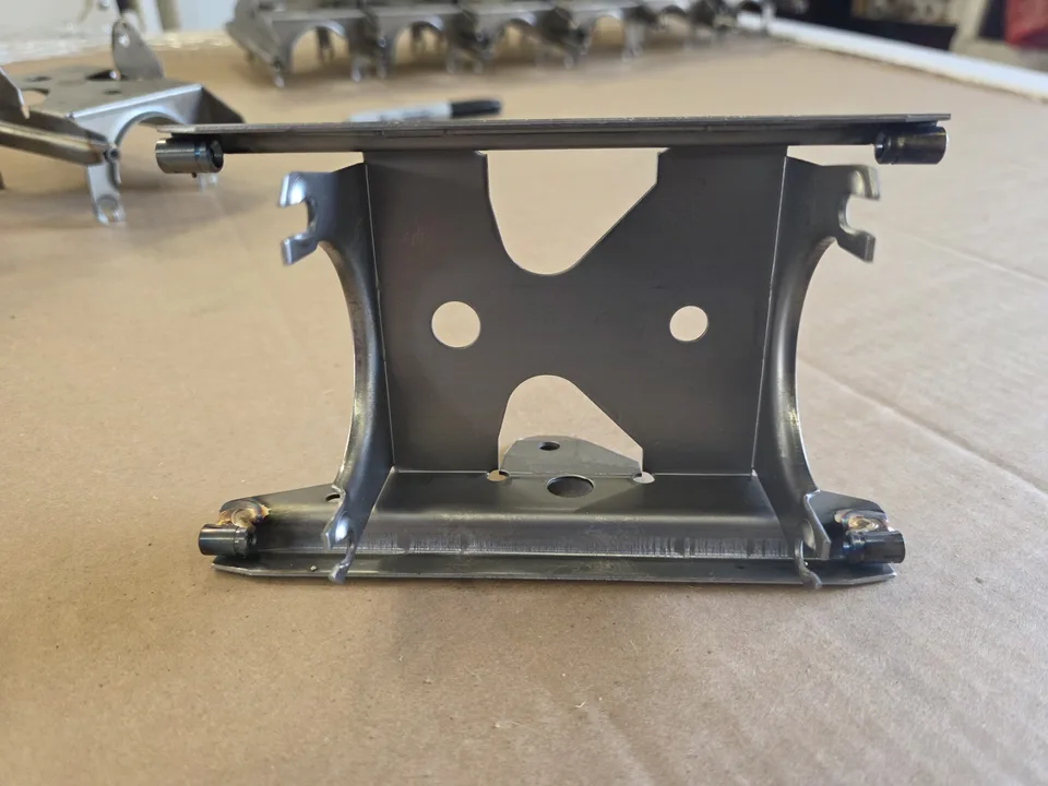 Brazed production assembly with brazed fittings, produced at RWS