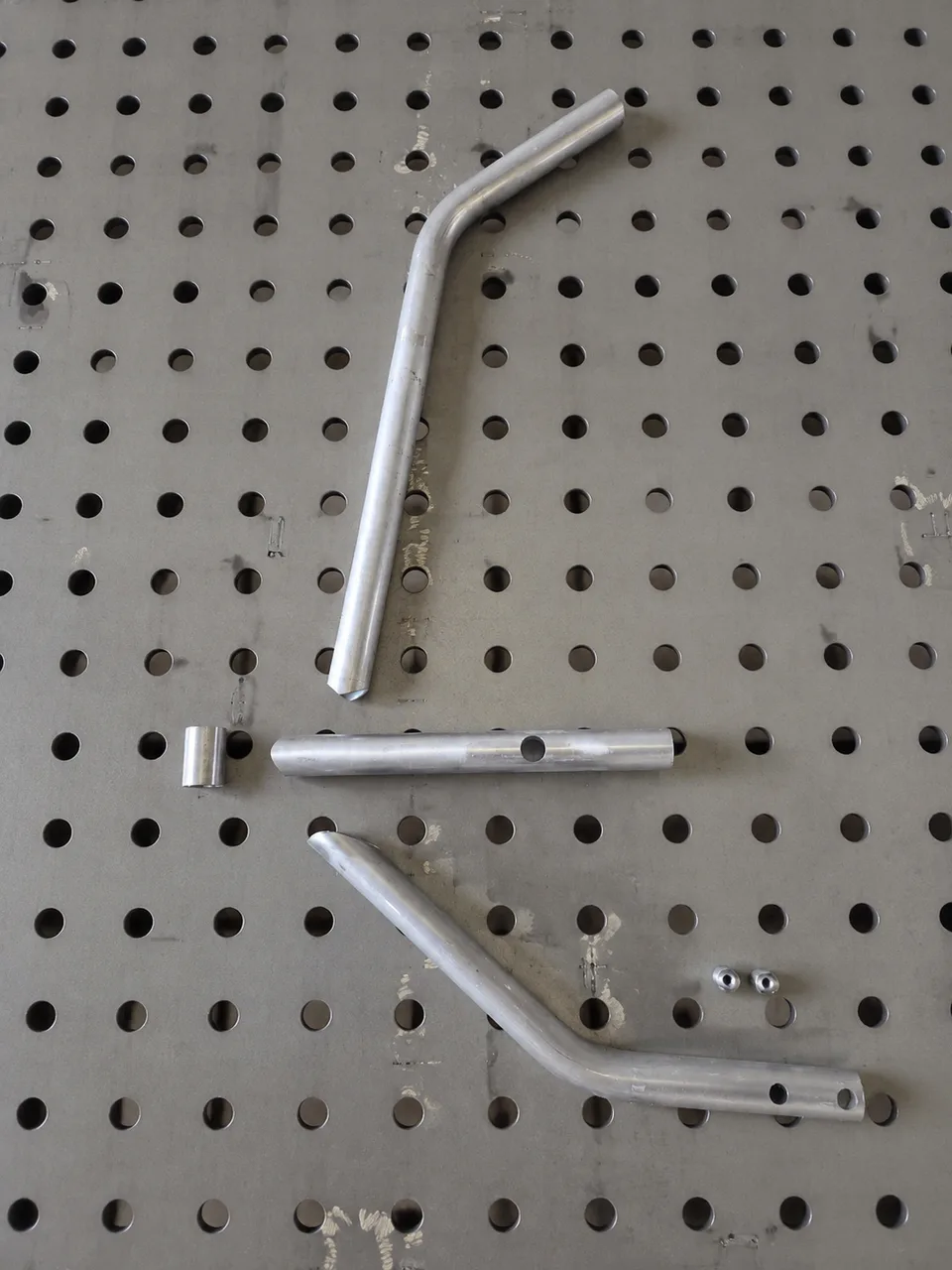 Bent and fabricated tube components on the RWS fabrication table